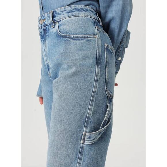 Stella McCartney Vintage Wash Denim Banana Jeans in Medium Vintage Blue 28 - Picture 2 of 7